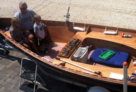 Building the Peeler Skiff: Part 16: Flipping and Filling