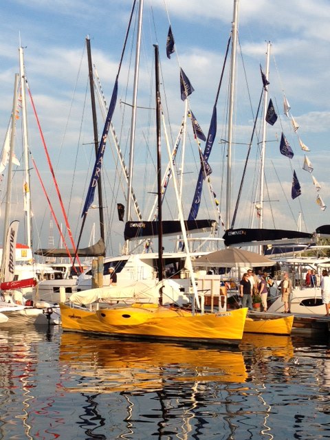 Pacific Proa "Madness" at the US Sailboat Show