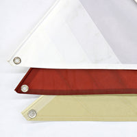 White, Tanbark, and Egyptian Cream sails (from top to bottom)