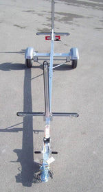 A Trailex SUT-220 two kayak carrier conversion kit, front view Thumbnail
