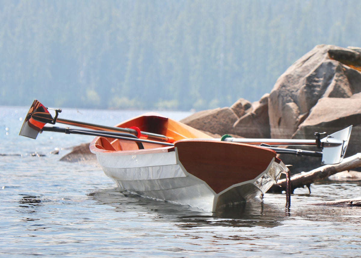 An Annapolis Wherry Tandem built by Donny H. on Waldo Lake, OR