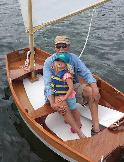 Bob C. and his granddaughter enjoying their Eastport Pram.