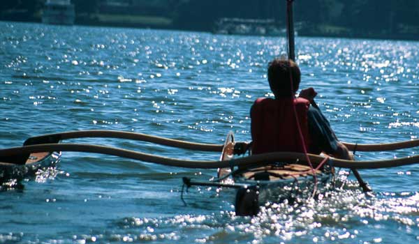 Show Full Screen The beautiful arcs of the akas of the  CLC SailRig are seen in this image.
