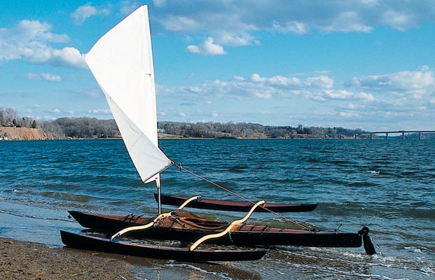 Show Full Screen On the beach, just let the sheet of the  CLC SailRig all the way out so the sail is loose, and you can leave your kayak for shore exploration.