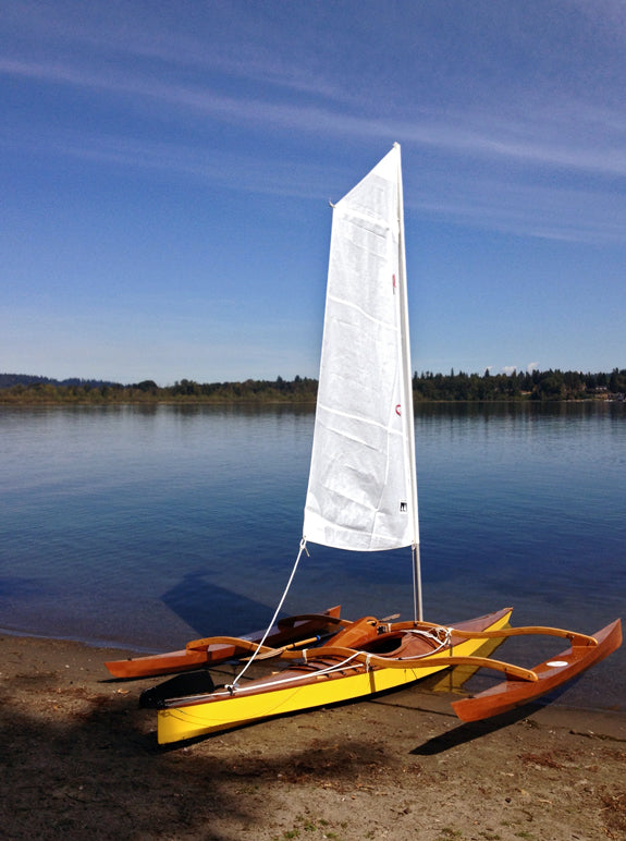 Show Full Screen Martin S. built this kayak which he augmented with a CLC SailRig.