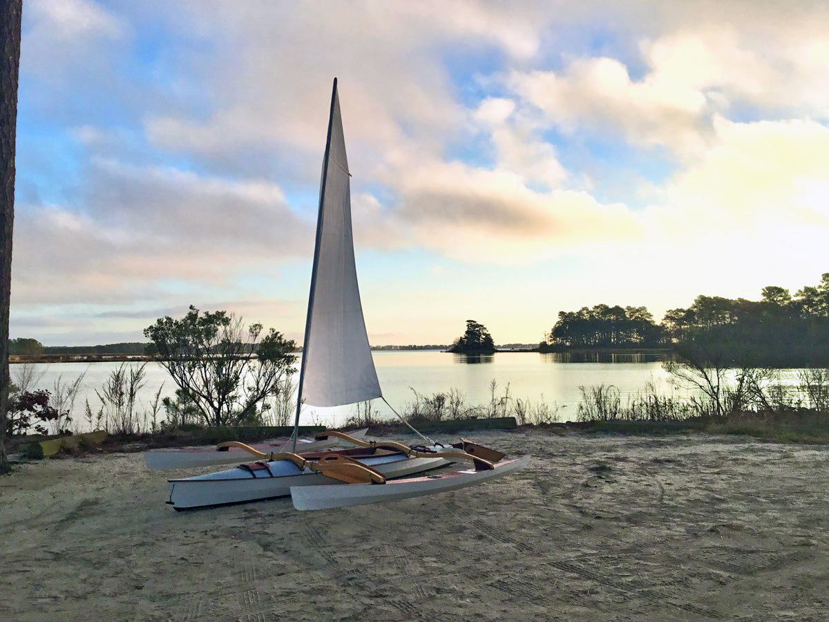 Show Full Screen Just a little too glassy for a sail with the CLC SailRig on Little Assawoman Bay in Fenwick Island, Delaware.