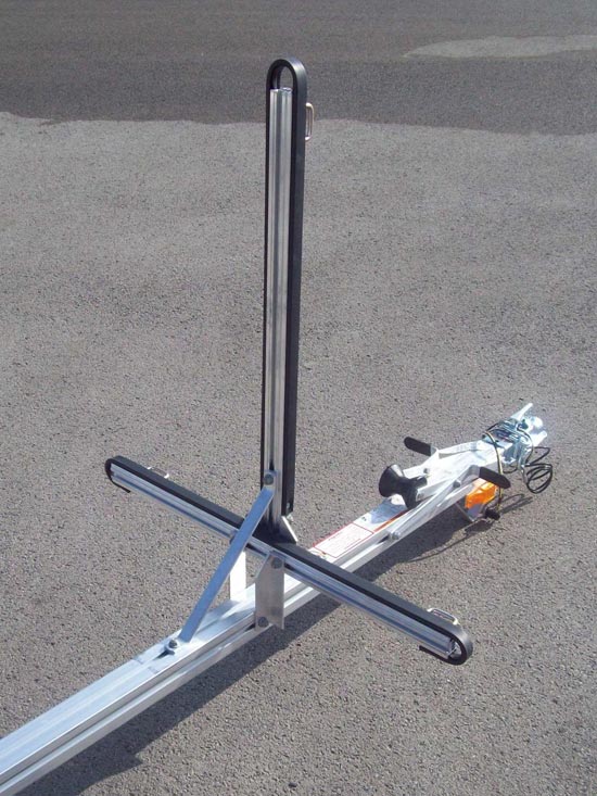 A Trailex SUT-220 two kayak carrier conversion kit, front stand.