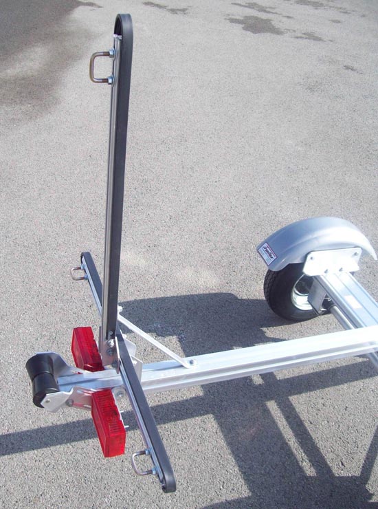 A Trailex SUT-220 two kayak carrier conversion kit, rear stand
