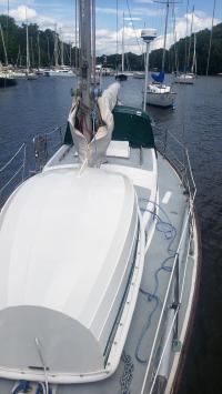 Bill M built this Eastport Ultralight that fits nicely on the deck of his yacht.