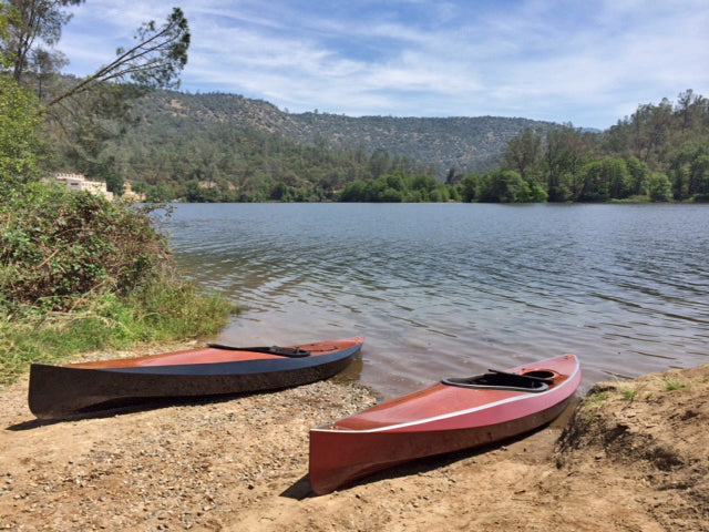 Bruce B. and Gary O. built this pair of Wood Duck 12s photographed in the Sierra Nevada foothills.