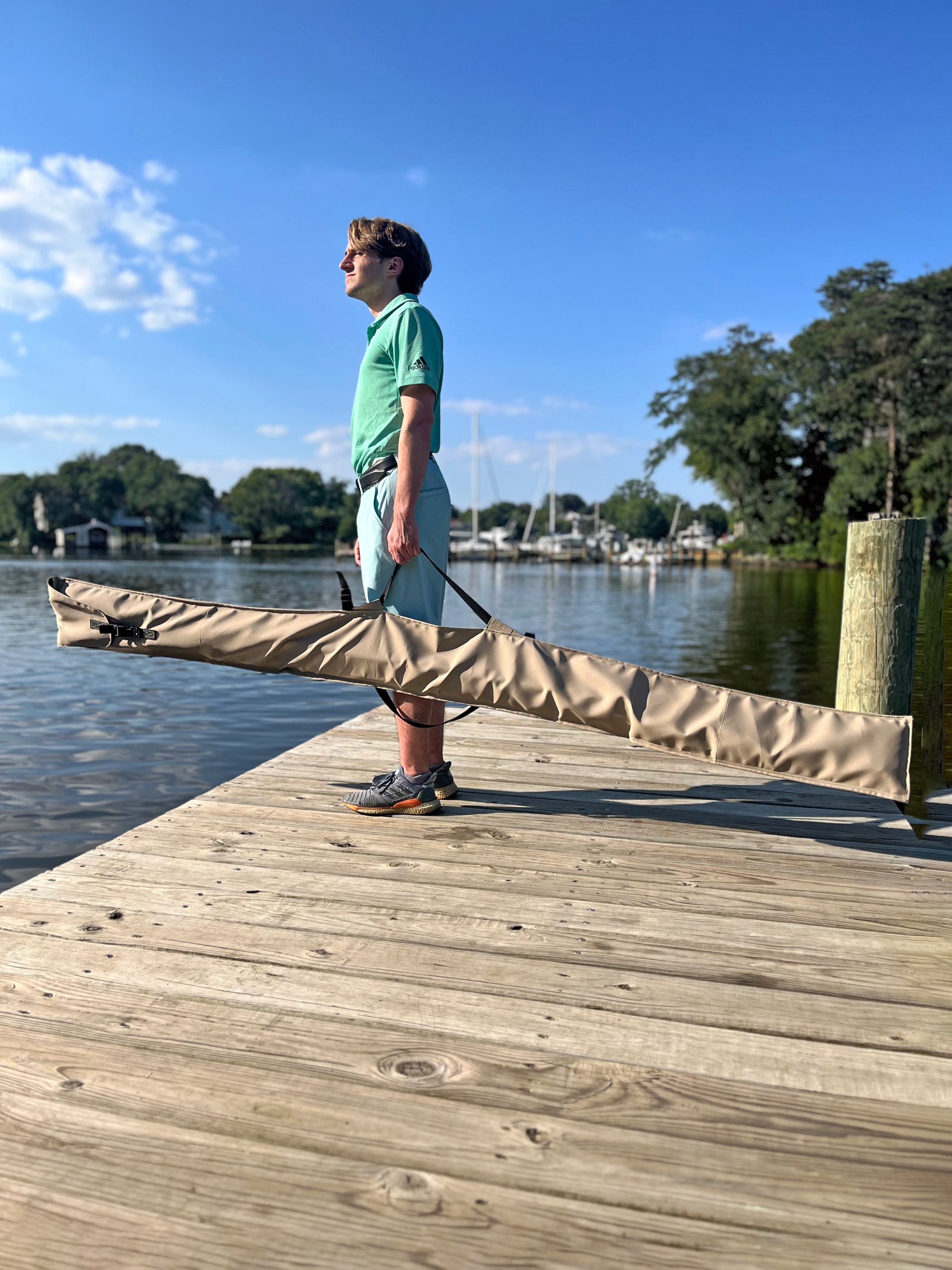 Canvas Oar Bag with handheld strap