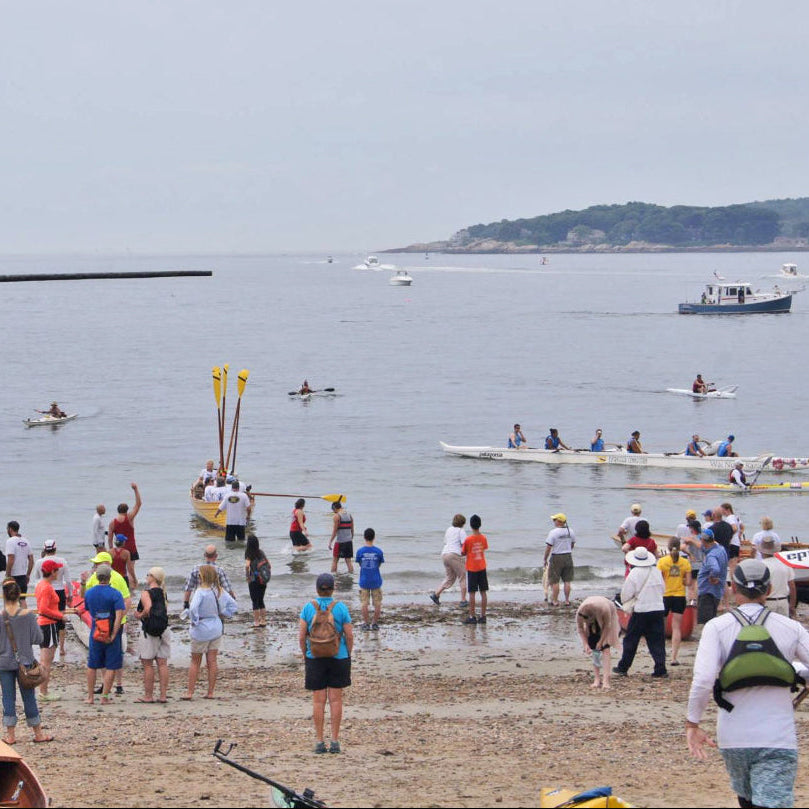 Photo of the Blackburn Challenge finish by Cape Anne Rowing Community