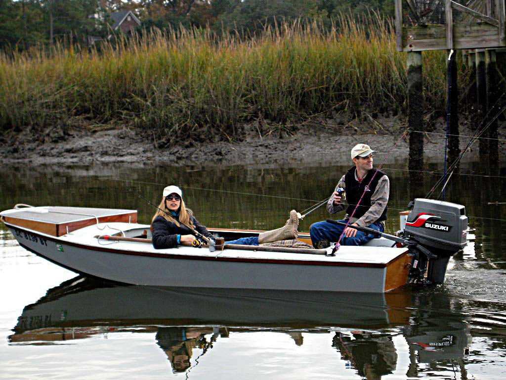 The Cackler 14 is also a great place to fish from. Lots of room in the cockpit to spread out.