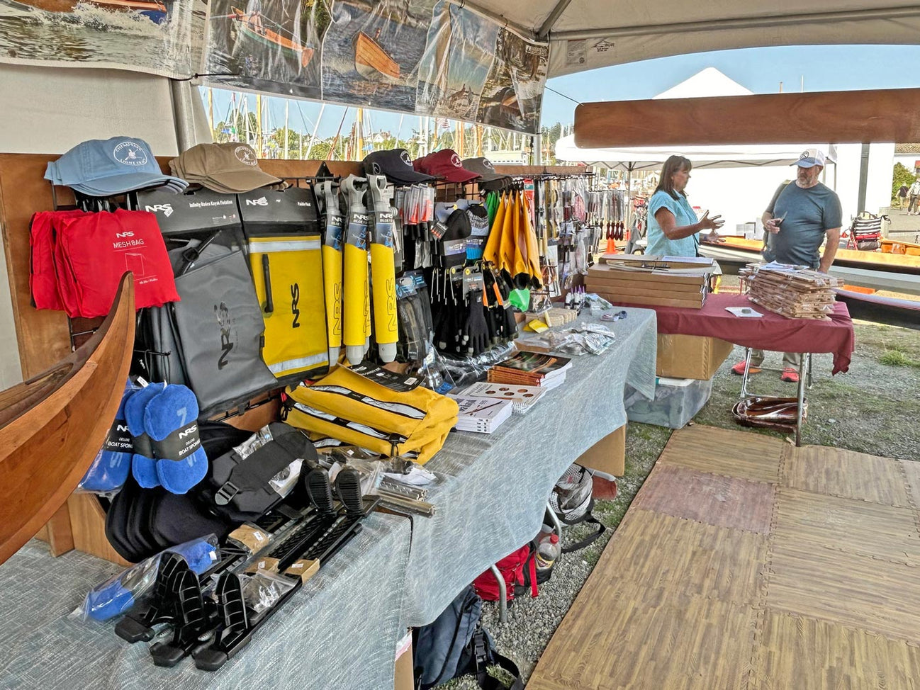 selection of boating gear and supplies