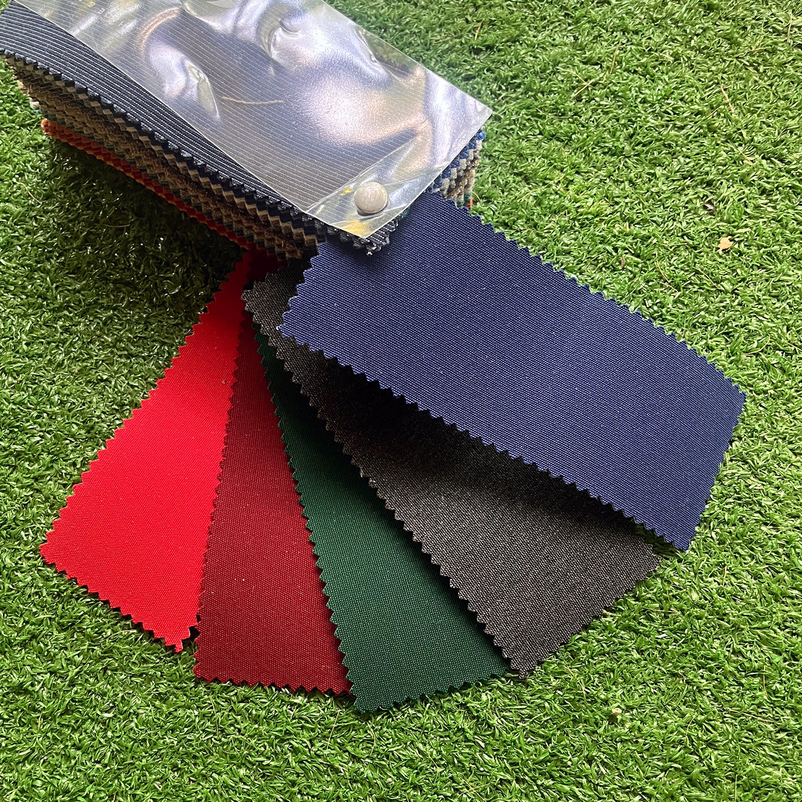 PocketShip Custom Cushions by Nautical Tailor in Red, Burgundy, Green, Charcoal, and Blue.