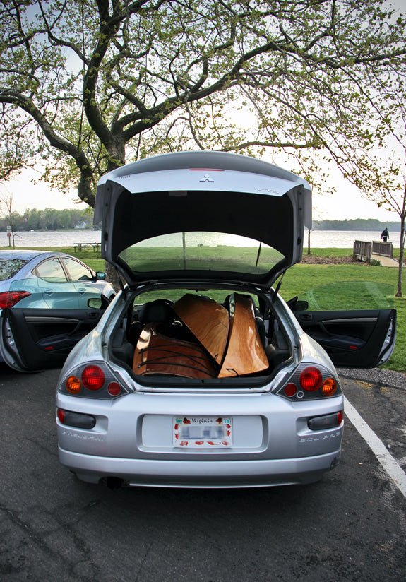 When the Sectional Shearwater Sport is taken apart, in can fit inside your car.