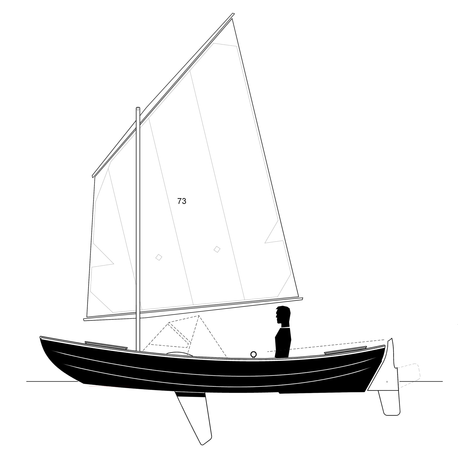 Skerry Raid Sailing Component Kit - Lug Rig w/Reef