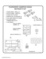 Teardrop Camper Hinge Retrofit Kit Thumbnail