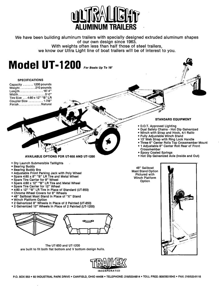 Trailex Skiff Trailer