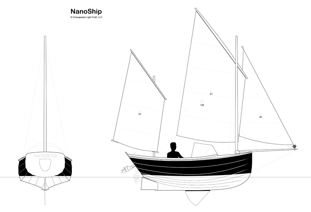 NanoShip - Chesapeake Light Craft's Camp-Cruising Dinghy for amateur builders