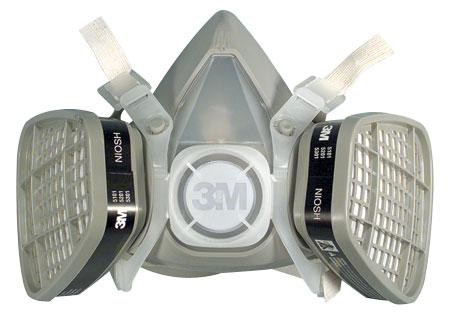 3M 6000 Series Respirator with HEPA Filters