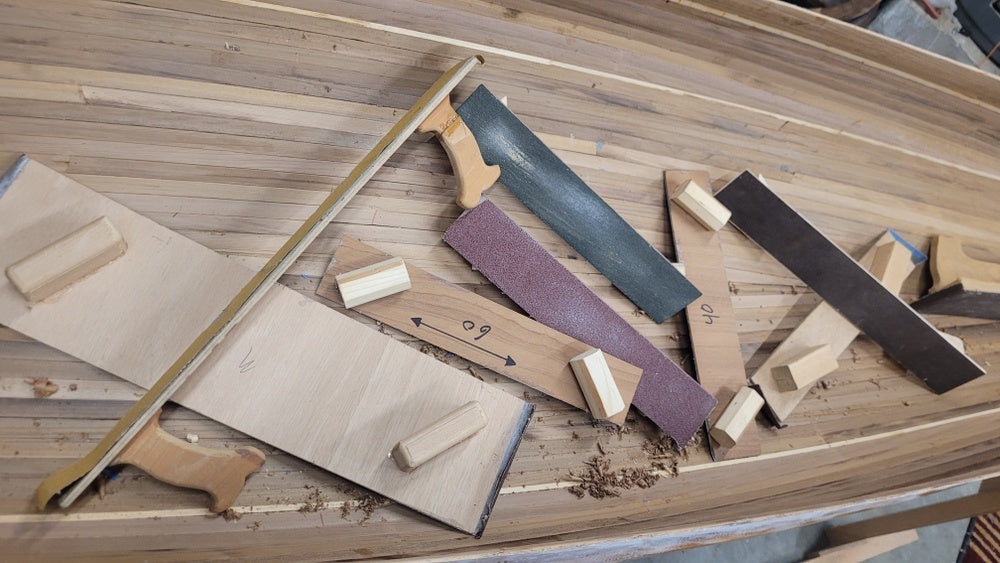 Simple Longboard Sanders for Cedar Strip Canoes and Kayaks