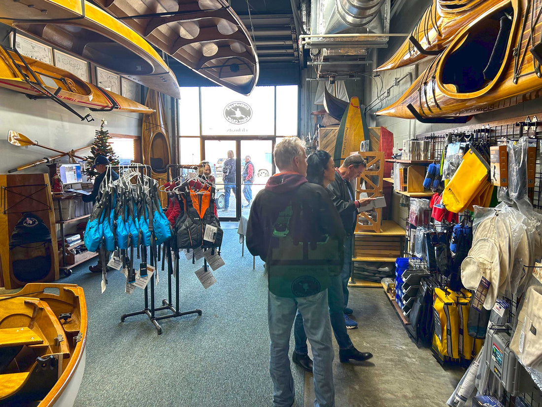 Chesapeake Light Craft Showroom with customers seen shoping.
