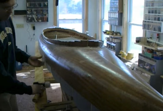 Strip Planking 28: Smoothing the Deck Interior [video]