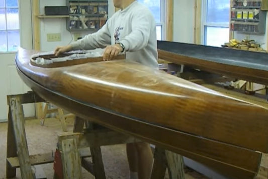Strip Planking 32: Joining the Deck and Hull and Taping the Inside Seam [video]