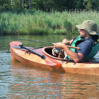 Fishing from a Wood Duck 12 kayak