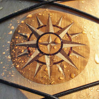 Compass Rose inlay/onlay installed