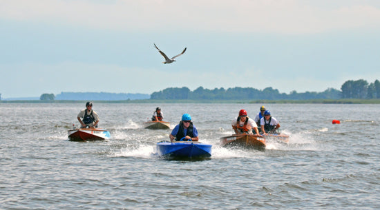 Cocktail Class Racers on the move at Kent Island Yacht Club.