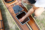 Close up of the stern hatch on Dan T.'s MicroBootlegger Sport kayak Thumbnail