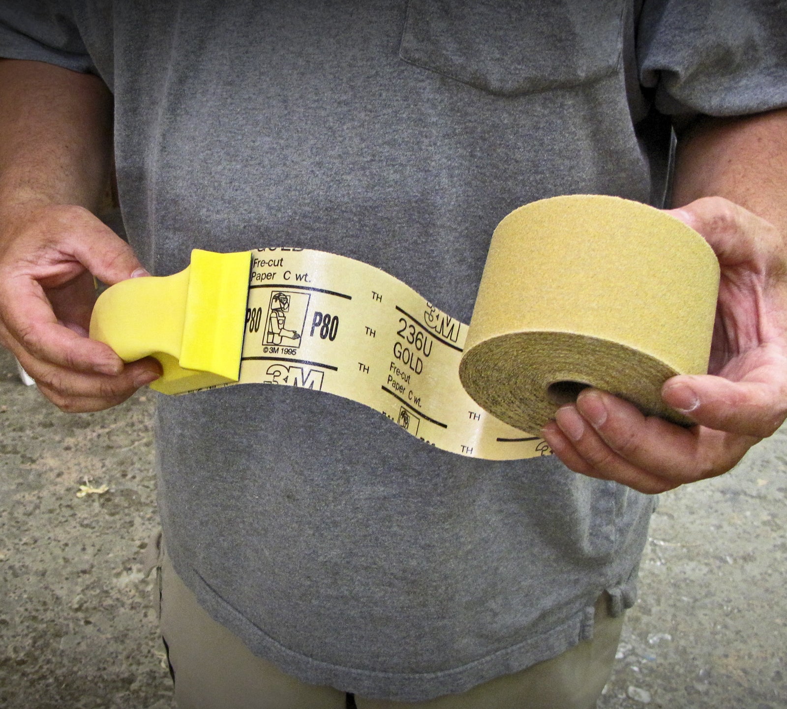 3M Adhesive Backed Sandpaper Sheet Roll 2-3/4"