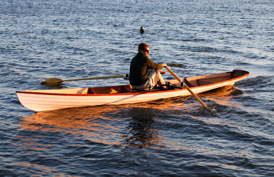 John Harris rowing an Annapolis Wherry..