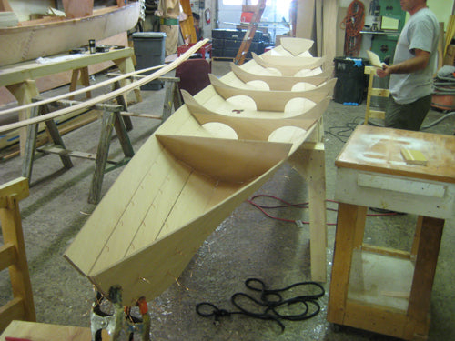 An Annapolis Tandem Wherry under construction