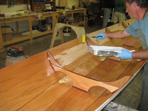 An Annapolis Tandem Wherry under construction