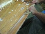 Fairing the interior of an Annapolis Tandem Wherry during construction Thumbnail