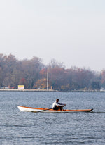 Solo rowing in an Annapolis Wherry Tandem Thumbnail