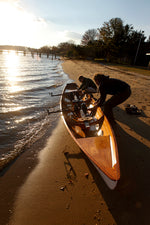 A couple rigging an Annapolis Wherry Tandem for launch Thumbnail
