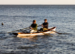 Two men rowing an Annapolis Tandem Wherry Thumbnail
