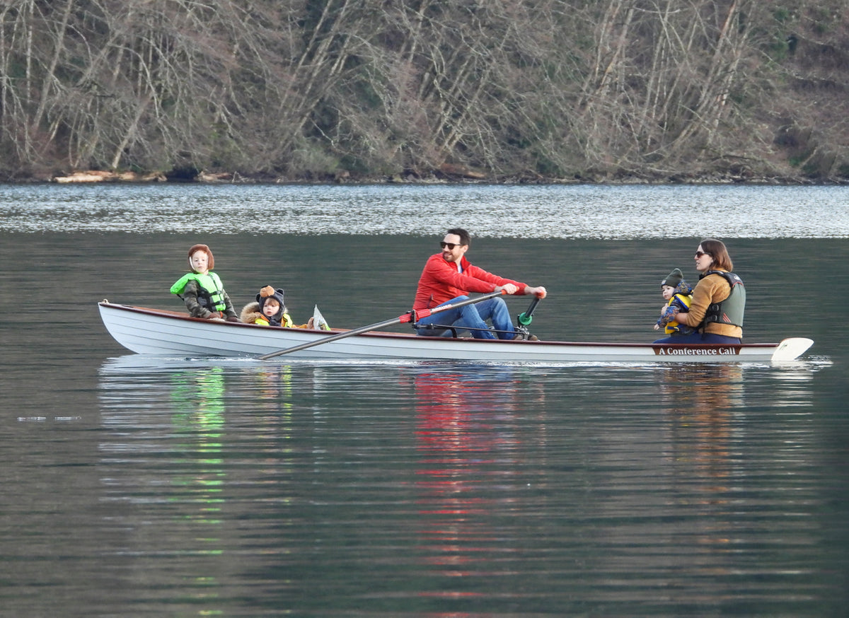 A family row in an Annapolis Tandem Wherry built by Ray D.