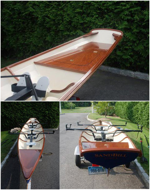 Multiple views of an Annapolis Tandem Wherry built by Bill F.