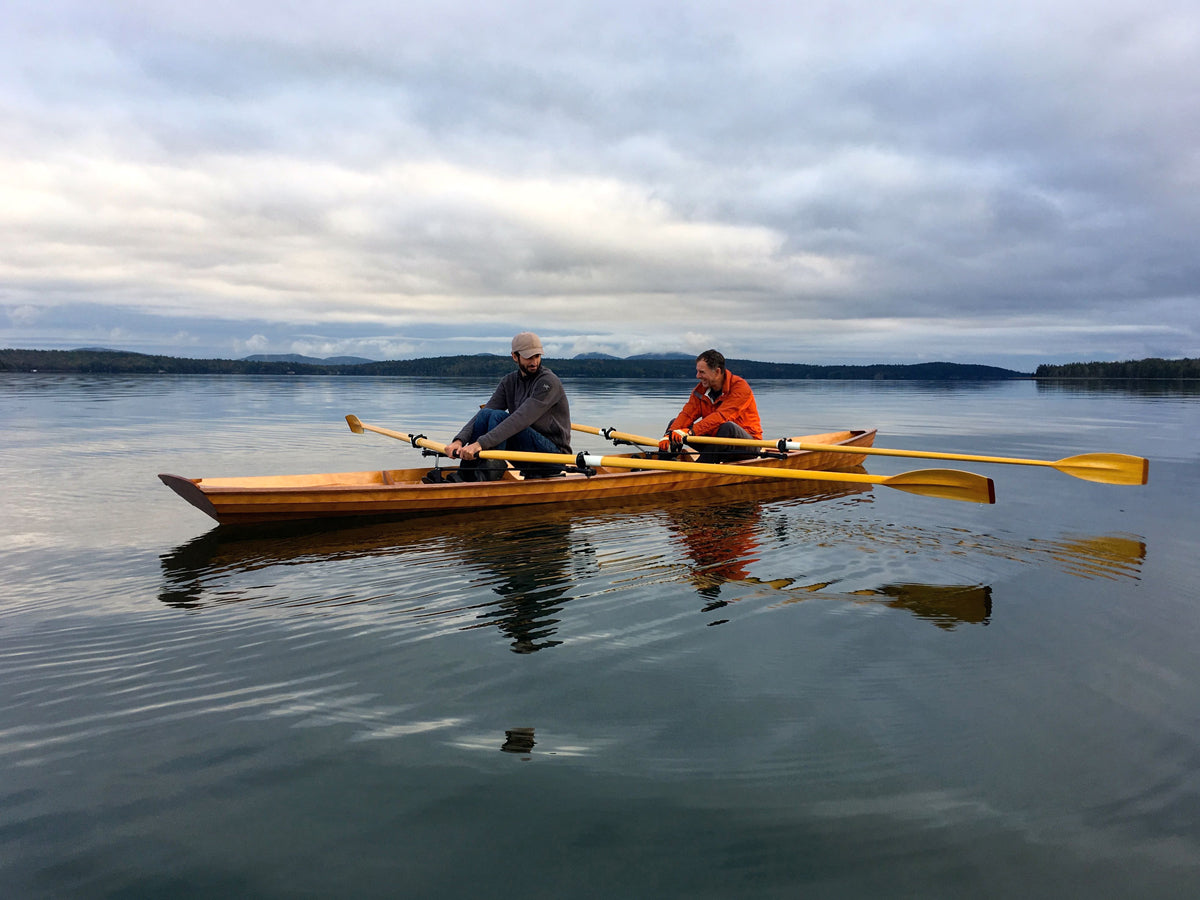 Rowing an Annapolis Wherry Tandem built in a WoodenBoat School class b y Roger and Cindy C.
