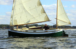 The Autumn Leaves Canoe Yawl, TERRAPIN, close-hauled under sail. Thumbnail