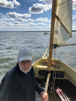 In the cockpit of an Autumn Leaves canoe yawl Thumbnail