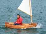 Lovely varnished hull on this Eastport Pram Thumbnail