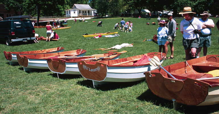 A collection of Eastport Prams who participated in the race.