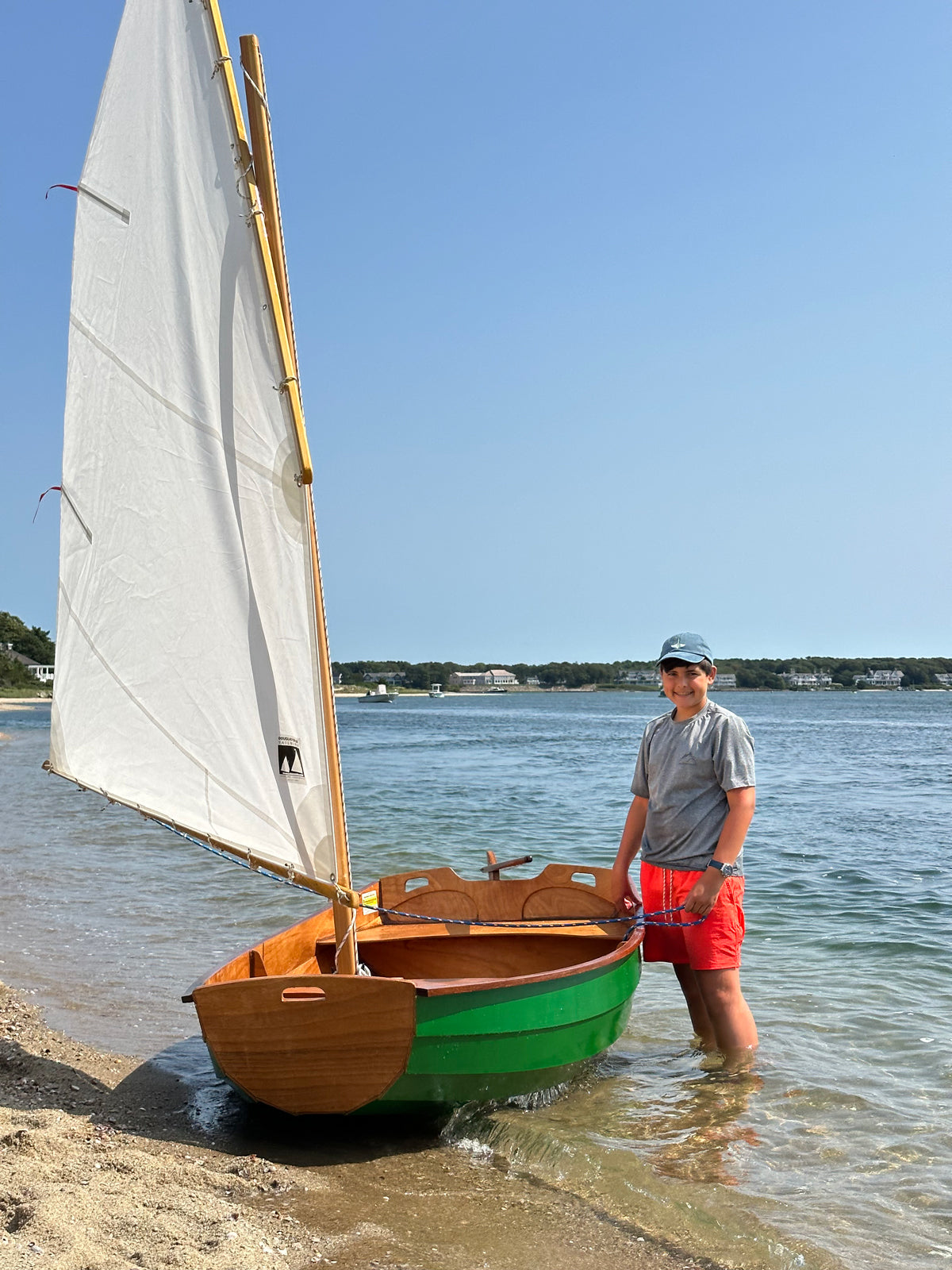 Solomon F., age 13, built this Eastport Pram for his little sister.