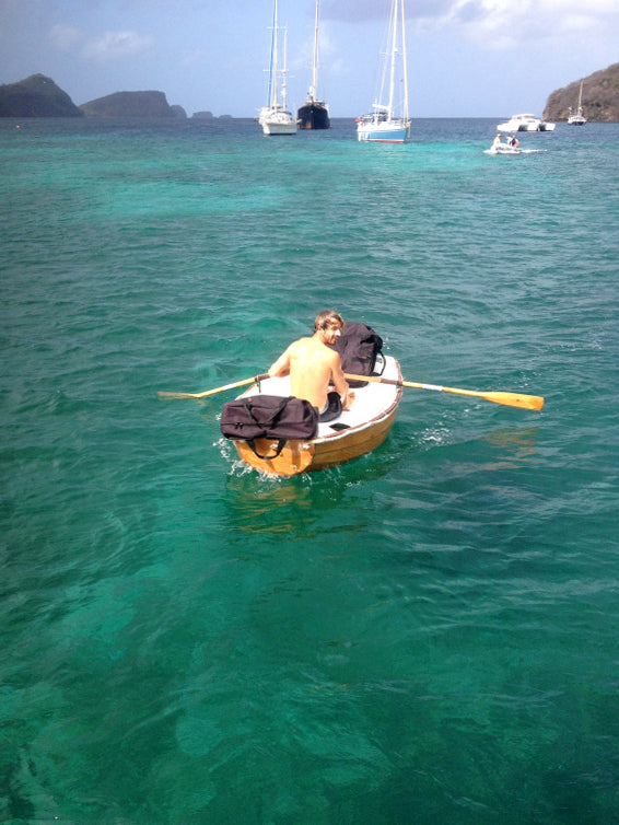 Mungo M. cruised from the UK to the Caribbean with an Eastport Pram as his tender.
